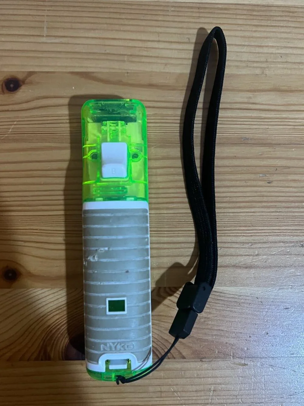 Rock Candy Controller Remote For Nintendo Wii Transparent Green Used Good Condit
